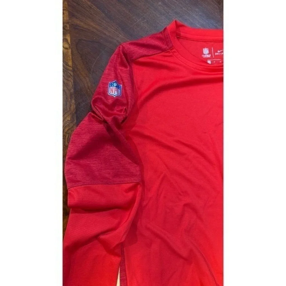 Nike Kansas City Chiefs NFL On Field Dri-FIT Long Sleeve Shirt Men's M Red